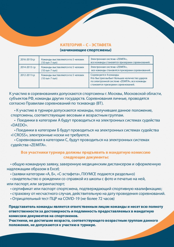 Открытый турнир по тхэквондо Одинцовского городского округа (11-12 декабря 2021г.)