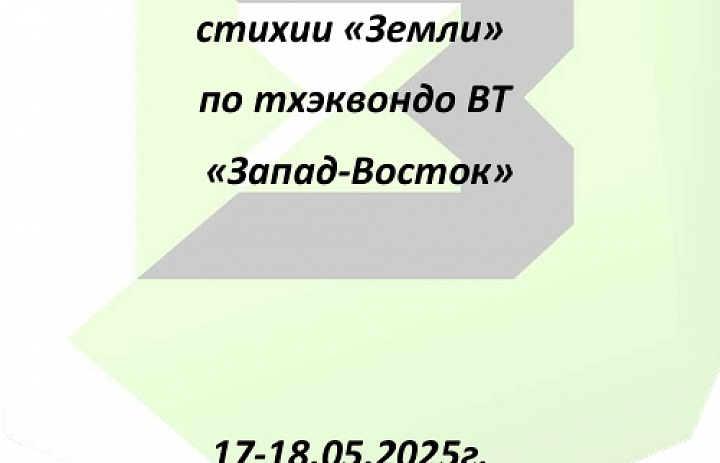 Международный турнир стихии «Земли» по тхэквондо ВТ «Запад-Восток» 2025